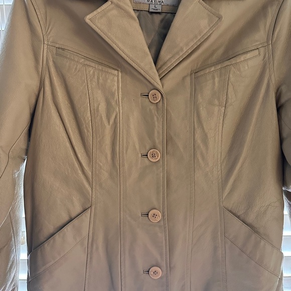 Wilsons Leather Women's Beige Blazer - Picture 2 of 6